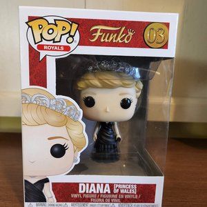 Funko Pop Royals Diana Princess of Whales # 03 Black Dress NEW